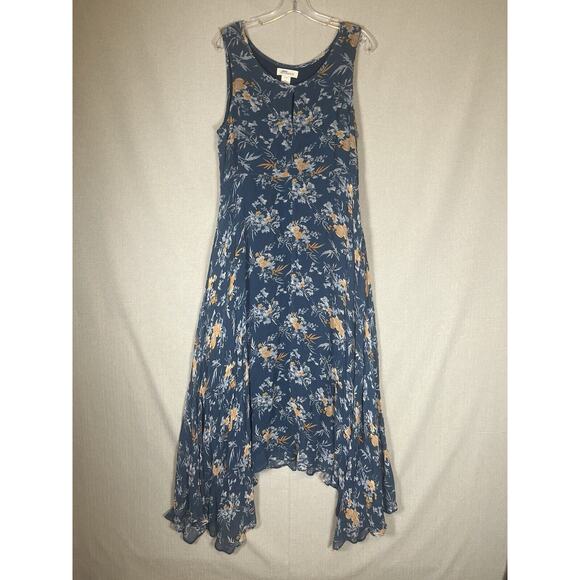 Sundance Blue On The Breeze Floral Print Viscose Sleeveless Maxi Dress Size 14 - Picture 2 of 12